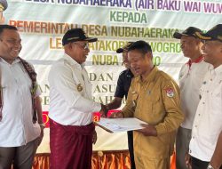 Bupati Lembata Resmikan Air Bersih Lewokurang dan Serahkan Aset Terbangun Wai Wuw ke Pemerintah Desa