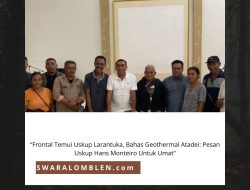 Kepada FRONTAL, Uskup Larantuka Tegas Tolak Geothermal Atadei