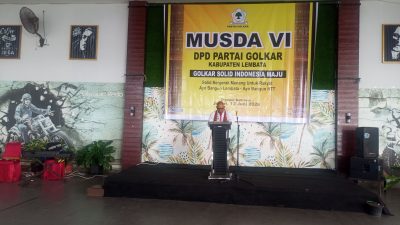 Di Musda VI Golkar Lembata, Bupati Kanis Pamer Capaian