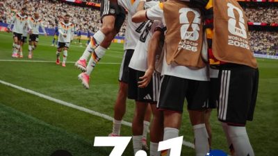Jerman Hajar Curacao 7-1